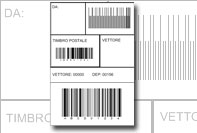 Etichetta barcode industriale