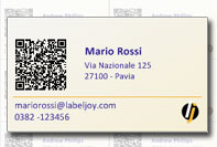 Biglietto da visita qrcode