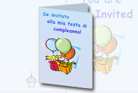 Biglietto invito compleanno