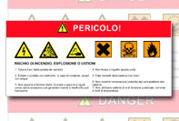 Etichetta adesiva industriale