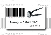 Etichetta prodotto con barcode