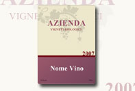 Etichetta vino rosso