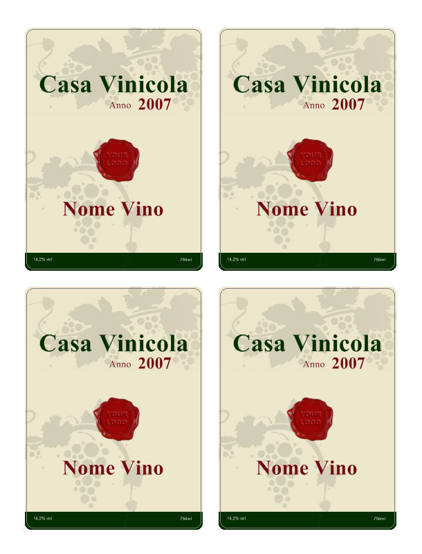 Etichette Per Vino Da Scaricare Gratis