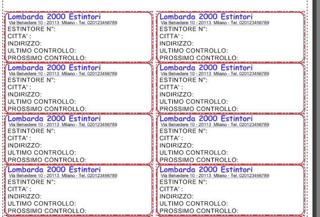 etichetta estintore tagliando